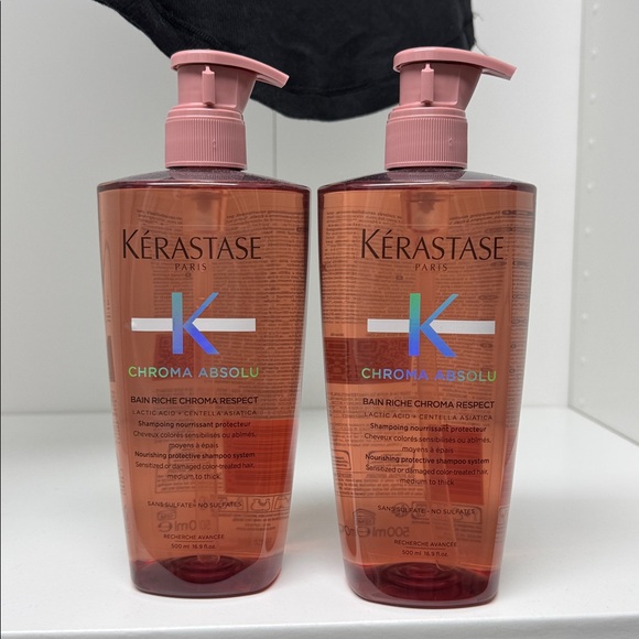 Two Kerastase Chroma Absolu Shampoo for Medium to Thick Hair - 500 mL each - Picture 2 of 2